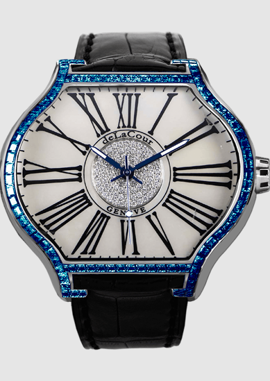 Replica DeLaCour City Romano Blue Sapphire WAST2526-0015 Watch